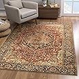 Imperial Rooms Washable Rugs Living Room 80x150 cm – Soft Short Pile Area Rugs For Bedroom Dining Room, Kitchen Non Slip Carpet Traditional Oriental Floral Design Vintage Boho Cashmere Rug, Majestic