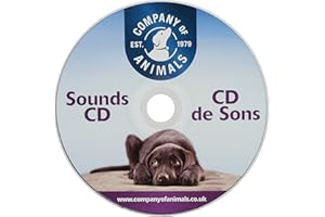 CD de sons Company of Animals - Formation de désensibilisation aux sons pour calmer les chiens contre les feux d'artifice, le tonnerre et autres sons banals. Convient aux chiots et aux chiens.