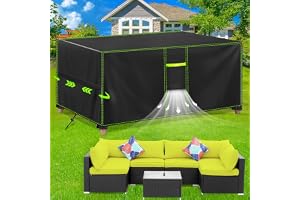FORTRY Trädgårdsmöbelöverdrag 200 x 160 x 70 cm | Presenning för trädgårdsbord, terrassmöbler och sittgrupp, rivtålig, robust, hållbar, väderbeständig, med ventilation