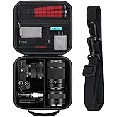 RAIALL Camera Case for Sony Alpha a6000/a6100/a6400/ZV-E10/ Sony Alpha 7 II III IV/7R V Mirrorless and Lens Hard Travel Bag f