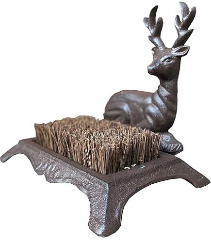 Cast Iron Horse Boot Brush & Scraper Rustic Welly Rack