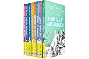 Moomintroll Series Books 1 - 8 Collection Set by Tove Jansson (Finn Family Moomintroll, Comet in Moominland, Moominland Midwinter, Exploits of Moominpappa, Moominvalley in November & MORE!)