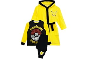 Pokémon Conjunto de Pijama de Bata Pikachu | Bata Pikachu para niños | Mercancía Oficial |