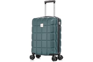 ATX LUGGAGE EST. 1991 ATX Luggage 55x36x20cm Cabin Suitcase Super Lightweight Small Suitcase Approved for 100+ Airlines Including EasyJet, Ryanair, British Airways & Virgin Atlantic (Forest Green, 21Inches, 33Liter)