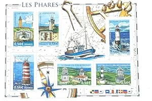 TIMBRE FRANCE Bloc N’114 Neuf et Authentique de 6 Timbres de France de Collection de 2007 avec N’ 4112 à 4117. Les Phares