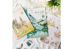 ‎ARPAPER Arpaper Sticker Scrapbooking Zubehör Journal Sticker Set 20 Bullet Journal Dekorationen für Scrapbooking, Alben, Notizblöcke, Mobiles（Forest Sticker 2）