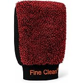 SOGUD Mikrofiber Oto Yıkama Eldiveni, Ara&ccedil; Pasta Cila Pedi, &Ccedil;iziksiz Temizlik Eldiveni, Ultra Yumuşak ve Y&uuml;ksek Emici, Araba 