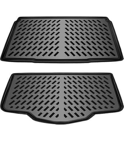 ELMASLINE 3D Tapis De Sol & Tapis De Coffre Pour Jeep Avenger (2023-2025) Essence (plancher De Chargement Inférieur) - Ne Convient Pas Aux Hybrides Ou Électriques | Accessoires Auto