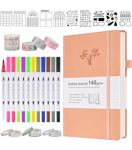PAPERAGE Dotted Journal Notebook, (Sage Green), 160 Pages, Medium 5.7 – Tribus Press Books