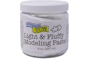 The Crafter's Workshop Light and Fluffy Modelling Paste, 8oz, Multi-color, Acid Free, Suitable for Home Interiors Art Works