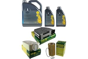 DIEDERICHS Filter Set Inspektionspaket 7 Liter Original Motoröl 5W-40 MB 229.5 MANN-FILTER Innenraumfilter Luftfilter Ölfilter