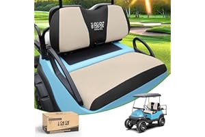 ‎10L0L 10L0L Golf Cart Sitzbezüge-Set, waschbares Polyester-Netzgewebe, passend für Club Car DS und Precedent, Yamaha Electric Golf Carts, Beige + Black-fits Club Car DS & Precedent, Yamaha