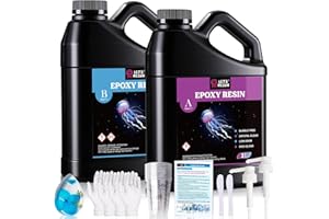 LET'S RESIN Casting Epoxy Resin Kit, 4L Crystal Clear & Bubble Free Epoxy Resin and Hardener, High Gloss Resin Kit for DIY Art, Mould Casting, Wood, Jewellery Making, Coasters, Table Top