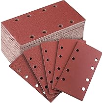2608605296 | 10 Feuilles Abrasives BOSCH C430 Pour Ponceuse Vibrante Expert Bois Et Peinture 93 X 230 Mm 8 Trous Grain 80 Bosch 2608605296