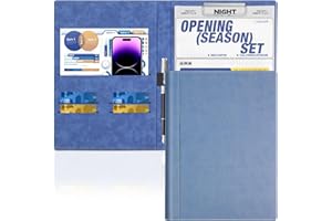 ‎SEEALLDE SEEALLDE Klemmbrett A4 Ordner Klemmbrettmappe Konferenz für Rechtsblock, A4 Schreibmappe Kunstleder Klemmbrett Foldover Organizer Portfolio Clipboard