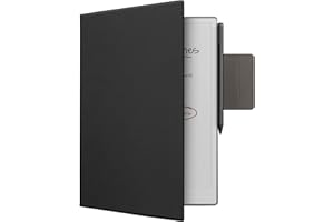 kwmobile etui na czytnik e-booków kompatybilne z Remarkable Paper Pro Case - etui na czytnik z wbudowanym uchwytem na długopis - sztuczna skóra w kolorze czarnym