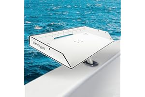 Vantegas Boat Cutting Board Bait Table Filet Table with Fish Ruler For Fish Cleaning Station, In Single Rod Holder With Plier Storage and Knife Slot, Marine Accessories For Boats Grill