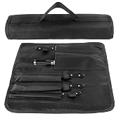 mongtsamz Kitchen Knife Holder, Knife Roll Case, Knife Case with Space for Five Different Sizes of Cutlery, Oxford Knife Stor