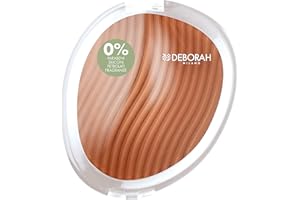 Deborah Milano - Terre compacte formule pure avec ingrédients naturels, 02 moyens, finition coulissante et modulable, sculpte le visage et donne une peau naturellement bronzée, 11 g