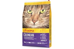JOSERA Culinesse (1 x 10 kg) | Adult | Premium Trockenfutter für ausgewachsene wählerische Katzen | Lachs & Geflügel | gut verträglich | moderater Fettgehalt | weizenfrei | Katzenfutter | 1er Pack