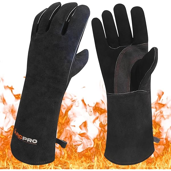 HZXVOGEN 16-inch Welding Gloves - Kevlar Stitched, Heat Resistant Up To 932°F