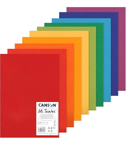 Bringmann Pack de 10 feuilles de papier cartonné A3 300 g (10 couleurs différentes) (Import