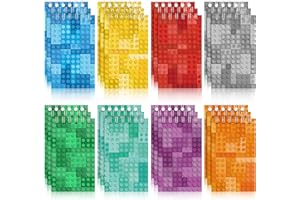 Dianelhall 24 Pack Mini Notebooks for Party Bag Small Building Block Notepads Piñata Fillers Carnival Goodie Bag Stuffers for Mothering Sunday Birthday Party Favor Boys Girls Kids Classroom Supplies
