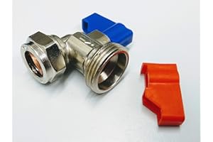 PRIMAFLOW 15 mm X ¾” Washing Machine Tap Connector Angle Valve