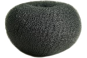 ‎WIG ME UP WIG ME UP - RH-046-15x7-black XL Duttkissen für Haardutt Dutt Kissen Ring Haarrose Volumen Haarstyling schwarz sehr groß breit 15 x 7 cm