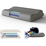 Pharmaflex Cervical - Cuscino Cervicale Memory Foam Letto per Dormire 71x42 Ortopedico Ergonomico, Morbido Supporto 5 Strati 