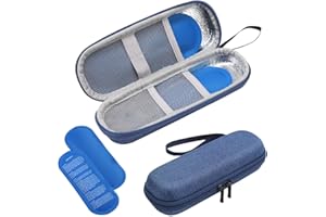 Tiryns Sac Isotherme à Insuline pour Diabétiques avec 2 Poche Glacière à Insuline Sac Isotherme Medicament Voyage Pour Stylo D'insuline D'autres Medicaux Pour Diabétique, Bleu