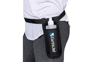 EarthLite Massage Bottle Holster Single Kit - Incl. Bottle & Heavy Duty, Adjustable Single Holster for Massage Oil, Massage Lotion (250ml)