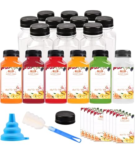 60 x Sapfles Plastic 1000 ml - Vierkant - PET Flessen met Dop zwart- PET Kunststof BPA-vrij - Plastic Flessen Navulbaar - Met Dop - Lege Flessen - 60 stuks