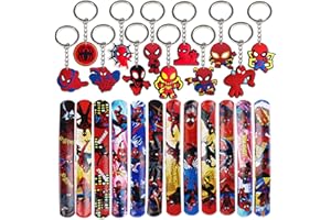 GXHONG Spiderman Braccialetti Bambini Regalo Festa, Giocattolo, Portachiavi Souvenir Compleanno, per Ragazzi
