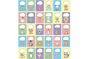 STUFF4 Lot de cartes postales amusantes A6 en forme d'animal pour enfants, adolescents et étudiants – Lot d'animaux parlants – Cartes postales personnalisables pour élèves, enseignants, parents, enfants, 148