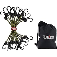 MAGMA Spanngummi 12er Set | Robuster Schnellspanner für Fahrrad, Auto, LKW, Anhänger & Garten | Expander zur Sicherung…