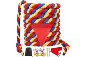 WYRJXYB Sports Day Kit Tug of War Rope for Kids and Adults, Outdoor Garden Field Day Lawn Yard Family Reunion Birthday Party Games Floor Games
