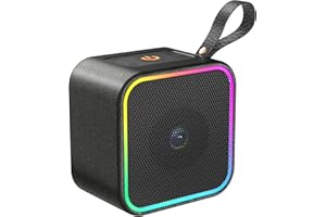 HOSGUBO Cassa Bluetooth Portatile, Speaker Bluetooth 5.3 Altoparlante Wireless con Luce LED Colorata Cassa Portatile, Suono Stereo con Mic Incorporato, 10 Ore di Riproduzione per Casa, Esterno, Viaggi 2025