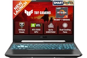 ASUS TUF A15 (2026),Smartchoice,AMD Ryzen 7 8845HS,RTX 3050,16GB RAM (Upgradeable Upto 64GB),512GB SSD,FHD,15.6"(39.6 cm),Win 11,M365 Basic(1Y),Office 24,Black,2.3 Kg,FA506NCG-HN192WS,Gaming Laptop
