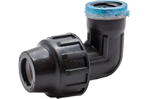 Riegolux 16510 Polipropileno Codo 90º Rosca Hembra 3/4" x 25 mm