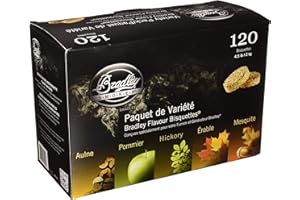 BRADLEY SMOKER Bradley Technologies Smoker Bisquettes 5 Geschmacksrichtungen, 120 Stück