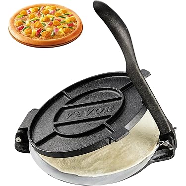 Oiyekntd Prensa De Masa Manual - Para Pizza, Tortillas, Panqueques (13cm)