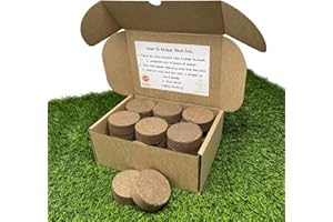 TECH-GARDEN Potting Soil Compost RHP Certified Compressed Pellets – Make 10 Litres of Rich Multi Purpose Mix for Seeds Plants & Vegetables. Use for Germination Propagation & Potting On.