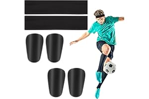 Leogony 2Pairs Mini Football Shin Pads, Gain the Edge Shinpads, Personalised Small Joga Shin Pads for Boys Man - Includes 2Pcs Sports Headband