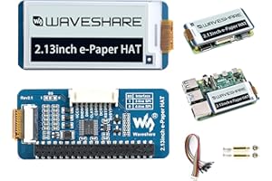 WONRABAI 2.13inch E-Ink Display Hat V4 Version Compatible with Raspberry Pi 5/ 4B/3B+/3B/2B/A+/Zero W/Zero 2 W/Pico W/Pico 2WJetson Nano, 250x122 Pixel e-Paper Hat, SPI Interface, Support Partial Refresh