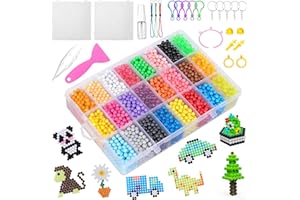 CGBOOM Zestaw do uzupełniania pereł wodnych, 6800 koralików, magiczne perły wodne dla dzieci, nietoksyczne, perły wodne, do majsterkowania, zestaw uzupełniający perły wodne dla dzieci