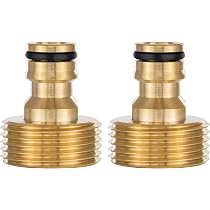 Poppstar Raccordo a scatto per canna dell'acqua con water stop per tubi da 1/2 pollice (13 mm