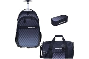 Elephant 3 Teile Set Trolley Hero Signature Schultrolley Schulranzen Trolly Sporttasche Mäppchen 12800