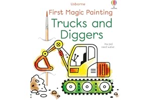 USBORNE First Magic Painting Trucks and Diggers