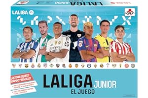 BORRAS - El Juego de LALIGA Junior Versión 2025/26, Juego de Mesa de Estrategia para los niños y niñas Amantes del fútbol. A Partir de 6 años. Partidas de 30' (20441)